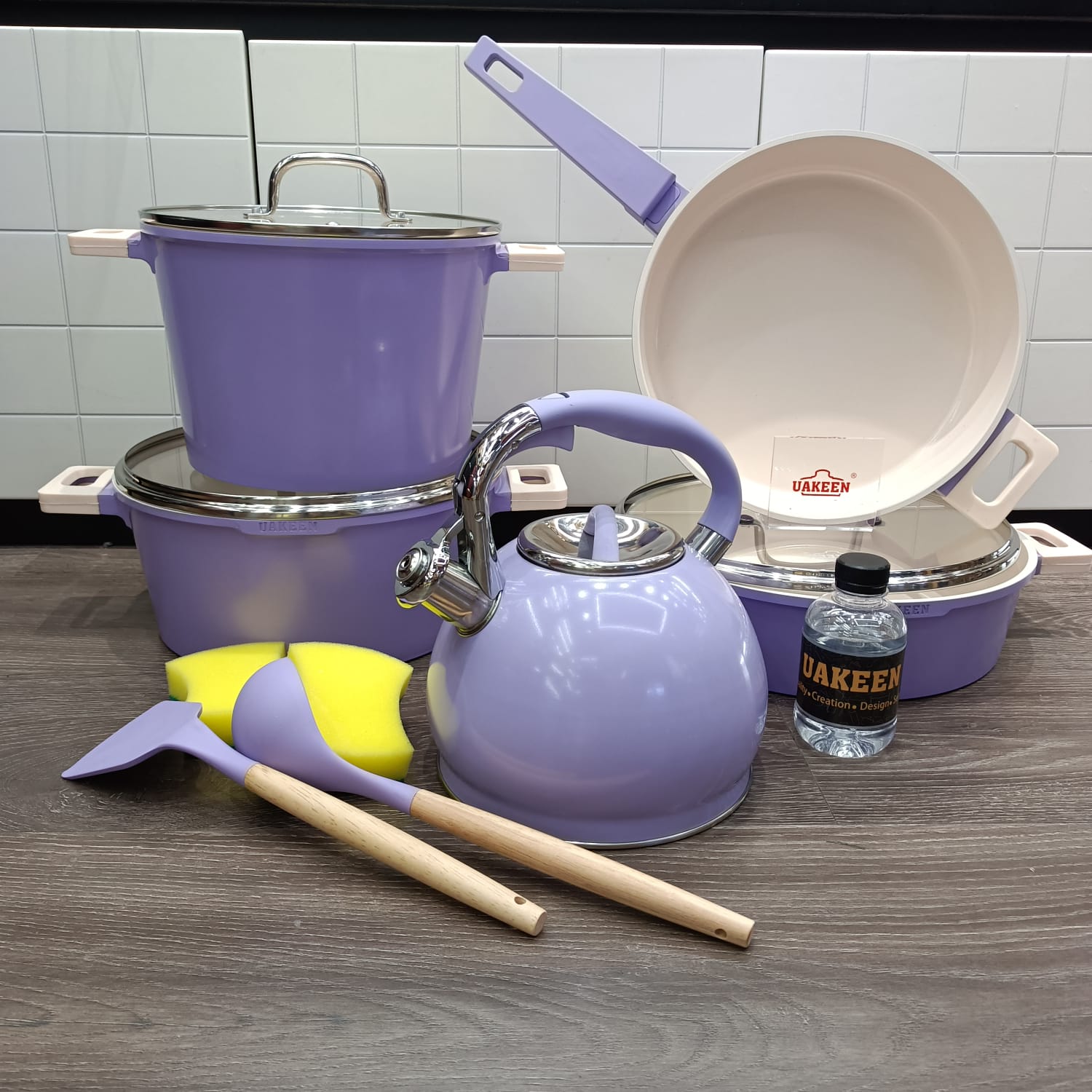 Uakeen Granite Coated Cookware Set - Image 3
